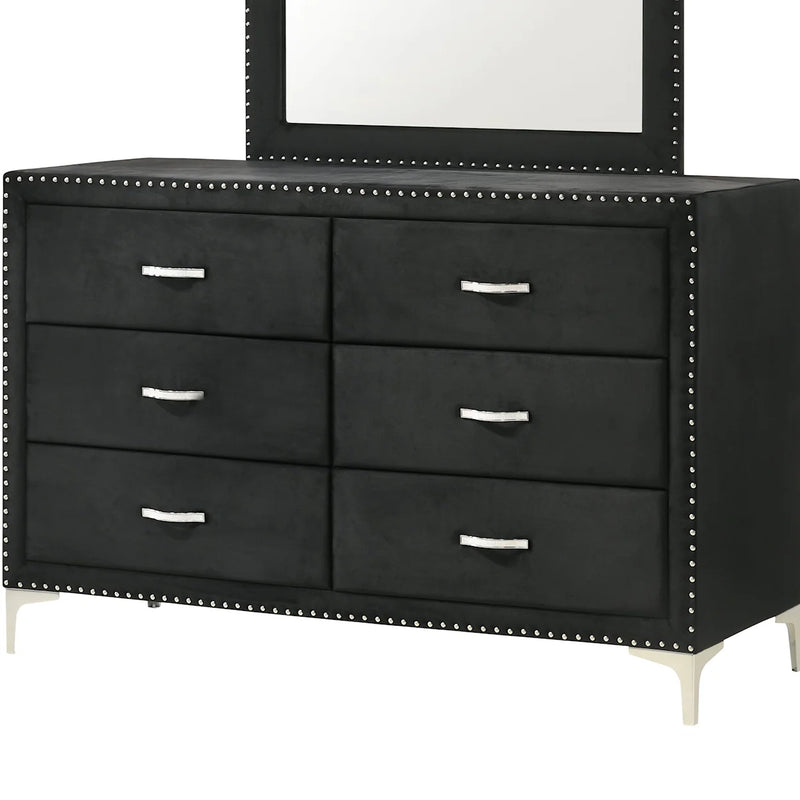 Lucinda Velvet Upholstered Panel Bedroom Set