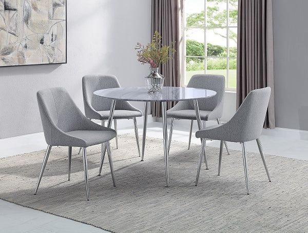 Marble Top Tola Dining Set 5-Piece