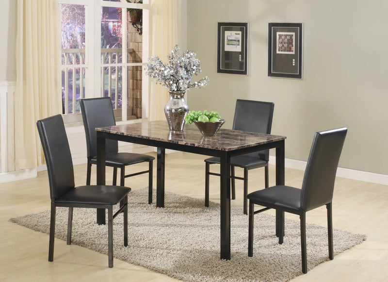 Aiden Black Dining Set 5-Piece