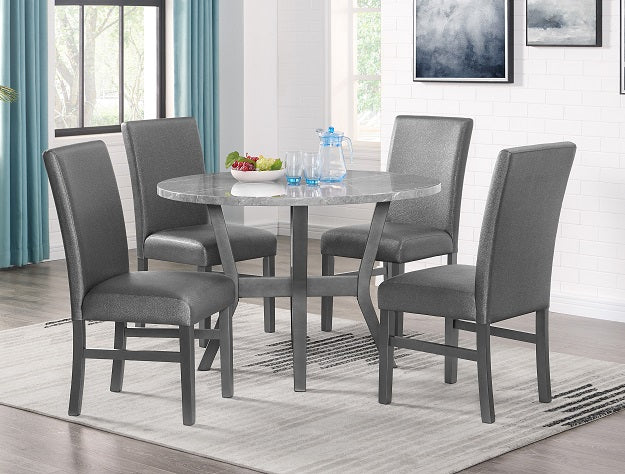 Judson Glitter 5-Piece Counter Height Dining Set