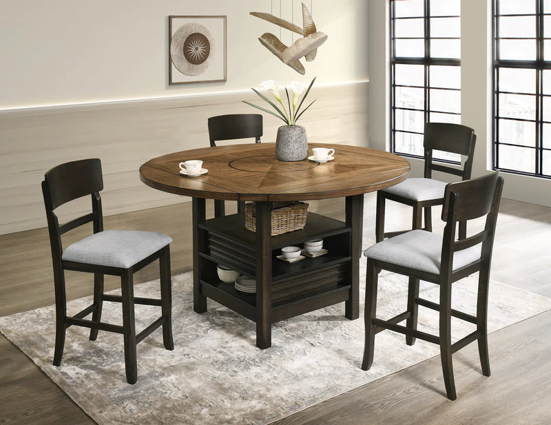 Oakly Round/Square Counter Height Dining Set