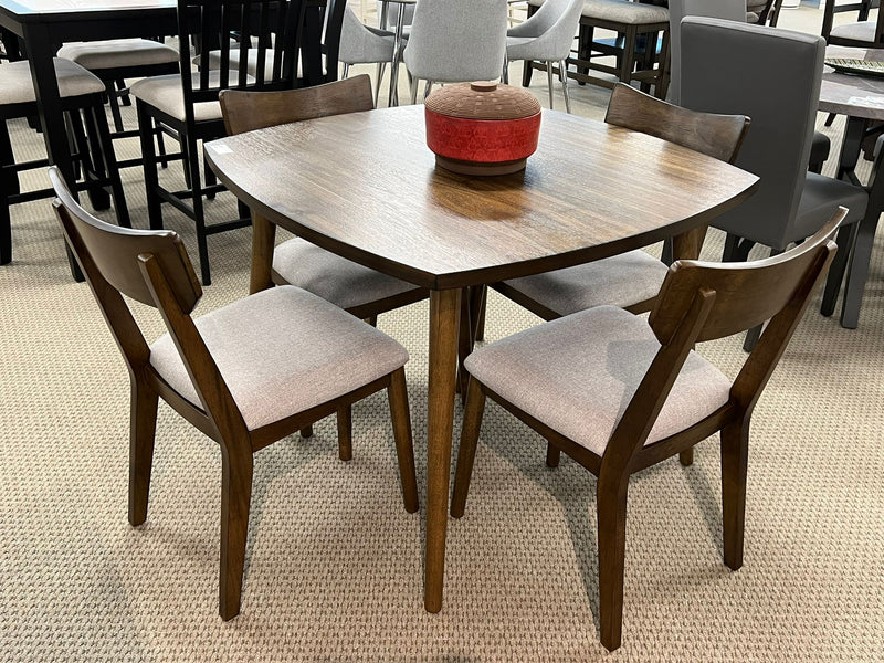 Weldon Brown Square Counter Height Dining Set