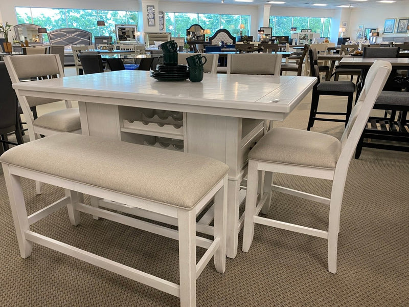 Wendy White Counter Height Dining Set