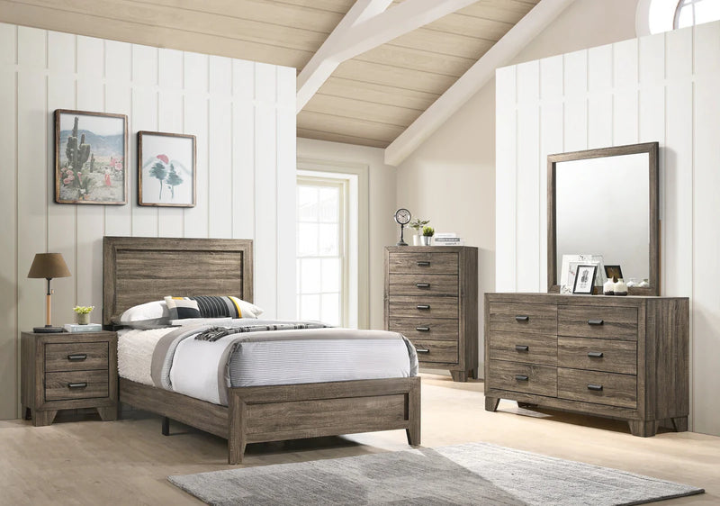 Millie Brown Panel Bedroom Set