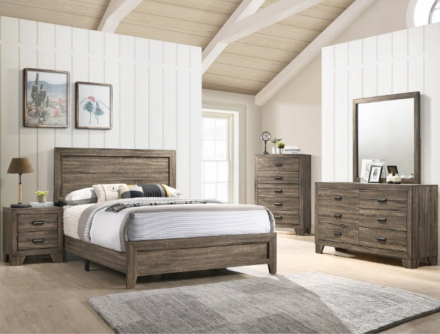 Millie Brown Panel Bedroom Set