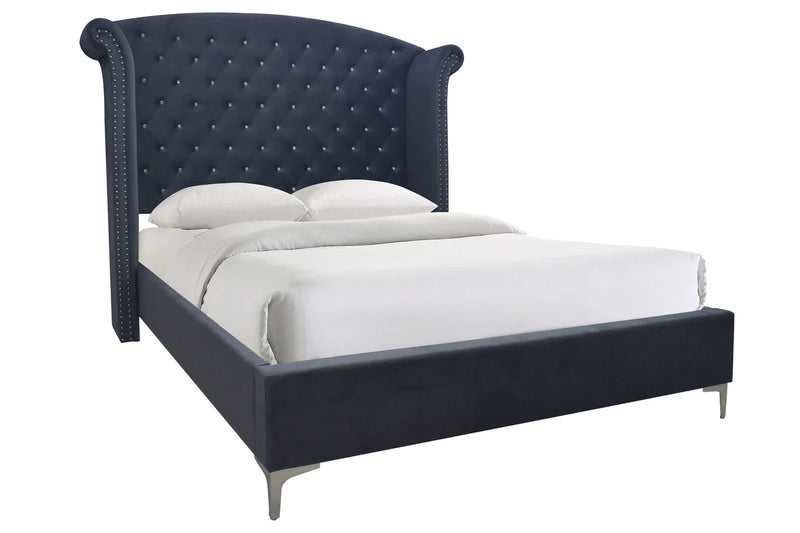 Lucinda Velvet Upholstered Panel Bedroom Set