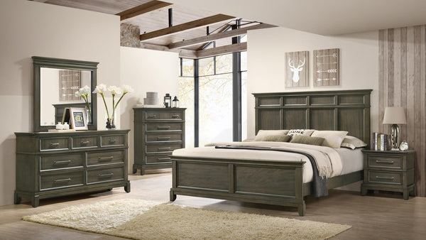 COTTAGE BEDROOM SET IN GRAY