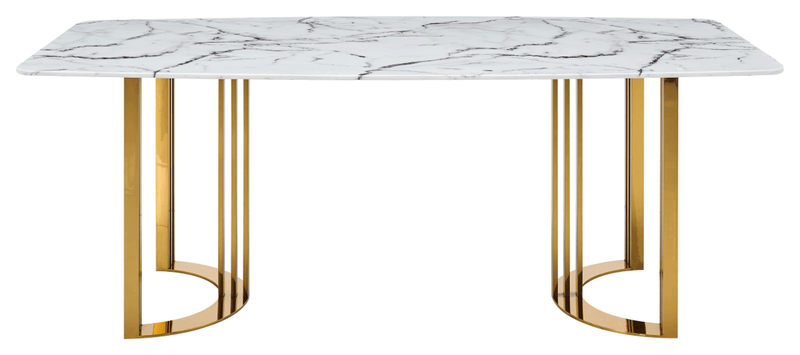 131 Gold Marble Dining Set