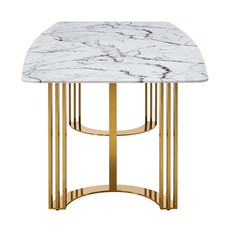 131 Gold Marble Dining Set