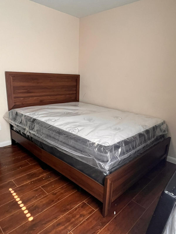 B9250 Queen Bed with Metal Frame and Mattress Set