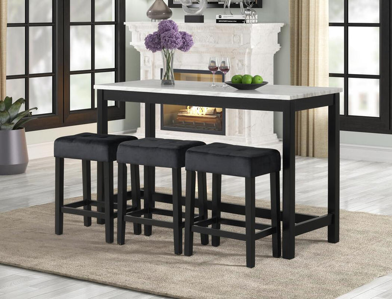 Gloria 4-Piece Counter Height Pub Table Set