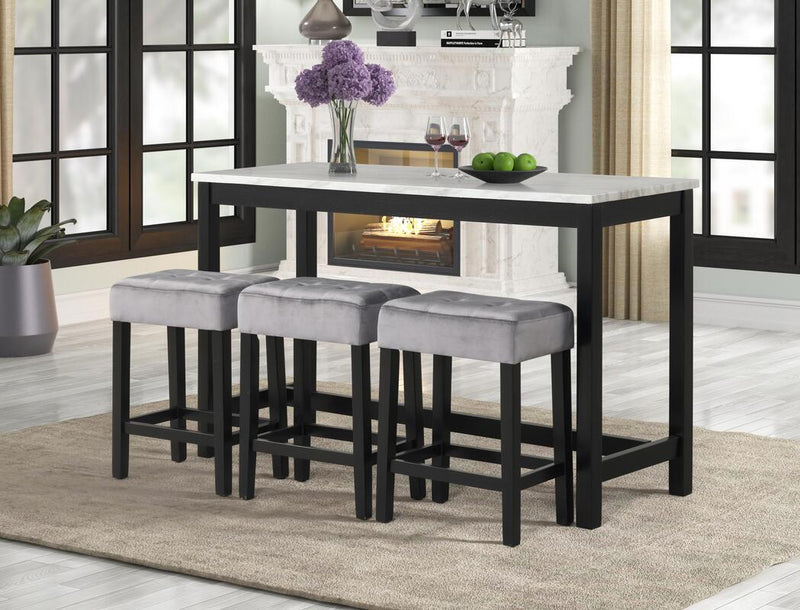 Gloria 4-Piece Counter Height Pub Table Set