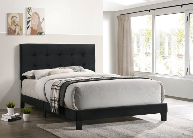 920 Black Platform Twin Bed