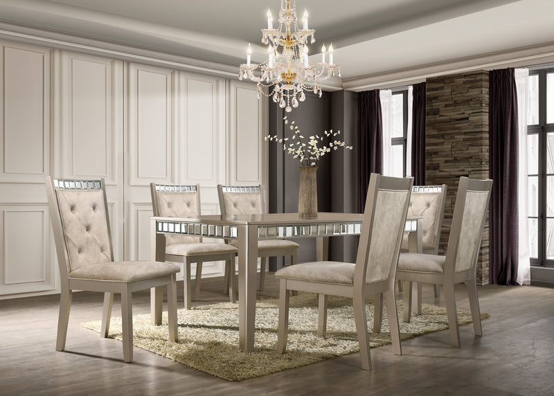 Clara Champagne Dining Set 7-Piece