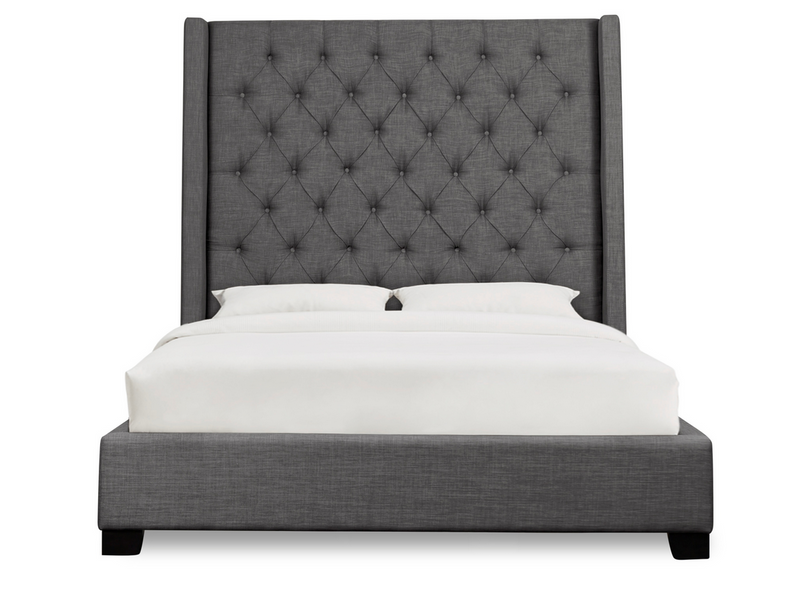 SH229 Fabric Dark Grey King Bed