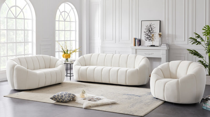 Elijah Cream Living Room Set