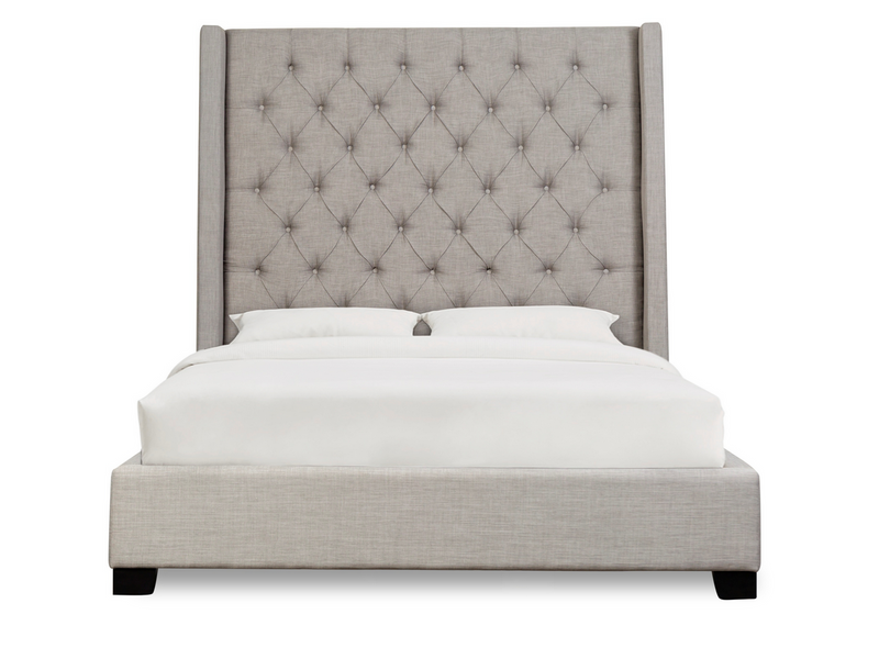 SH229 Fabric Grey King Bed