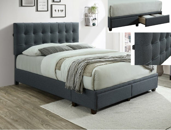 5105 Antoine Grey Platform King Bed