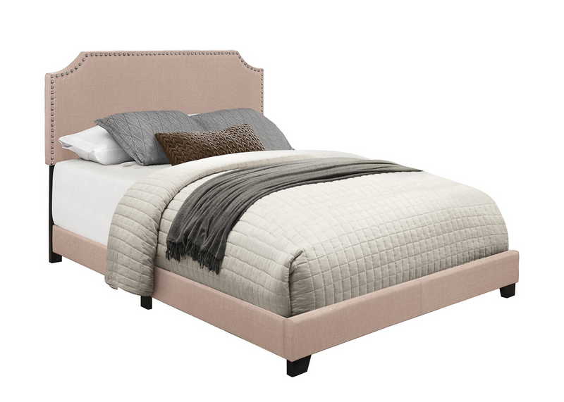 SH235 Fabric Beige King Bed