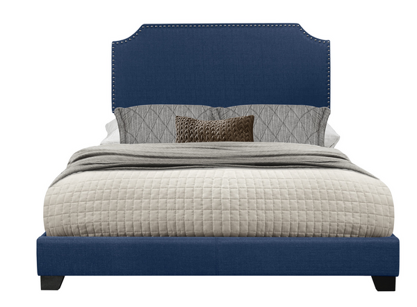 SH235 Fabric Blue Queen Bed