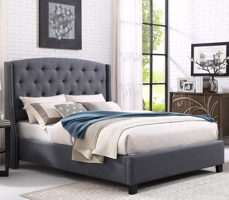 5111 Eva Grey Queen Bed