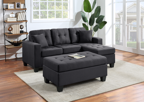 Naomi Reversible Sectional with Ottoman