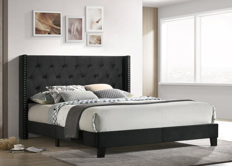 HH775 Black Platform Full Bed