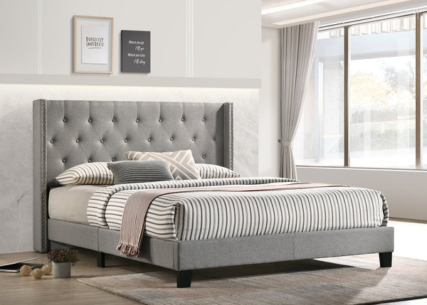 HH750 Gray Platform Full Bed