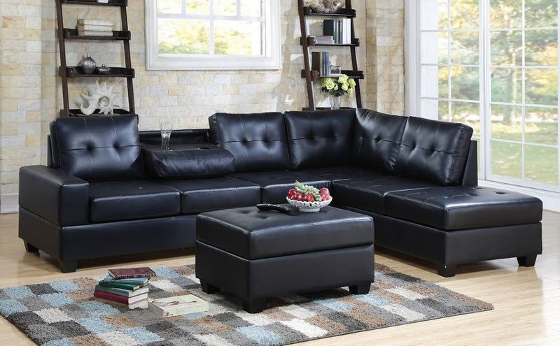 Heights Reversible Sectional With Ottoman