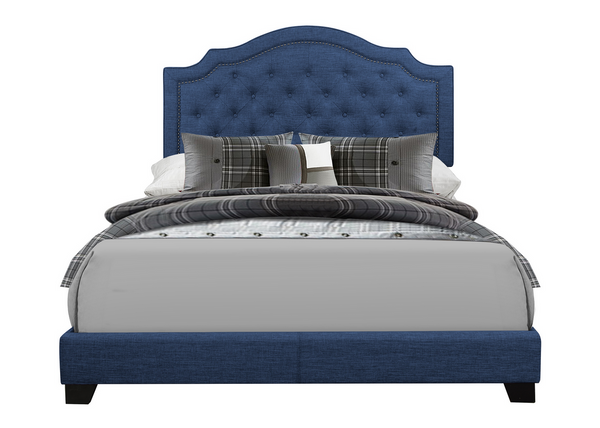 SH255 Fabric Blue King Bed