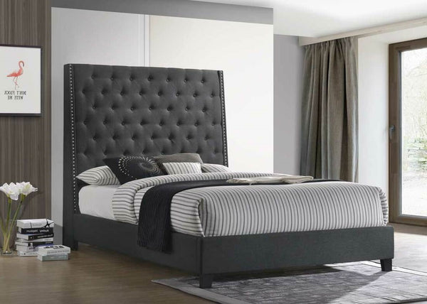 HH330 6FT Charcoal Grey Queen Bed Frame