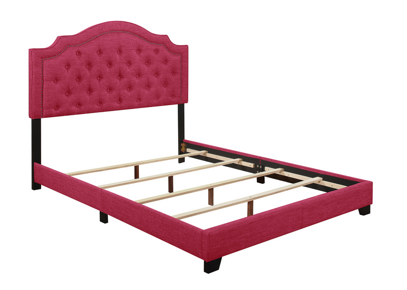 SH255 Fabric Pink King Bed