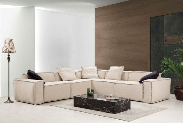 Marcella Ivory 5-Piece Modular Sectional