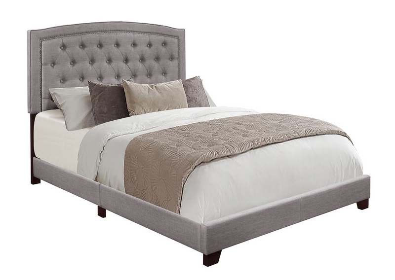 SH275 Fabric Grey King Bed