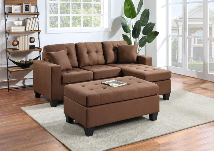 Naomi Reversible Sectional with Ottoman