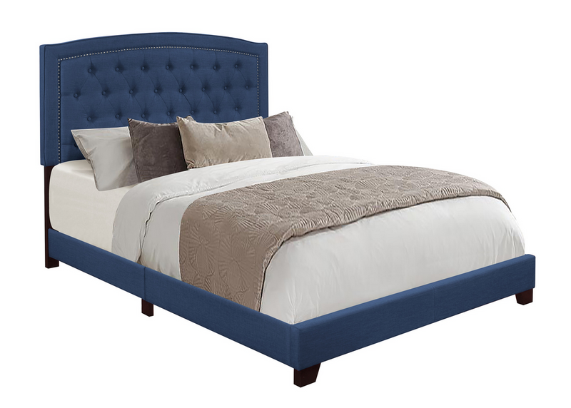 SH275 Fabric Blue King Bed