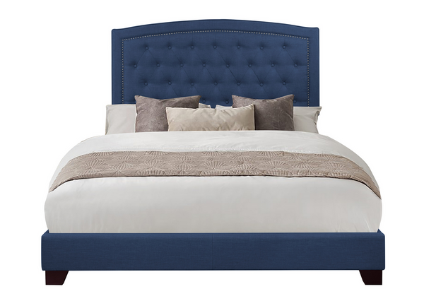 SH275 Fabric Blue King Bed