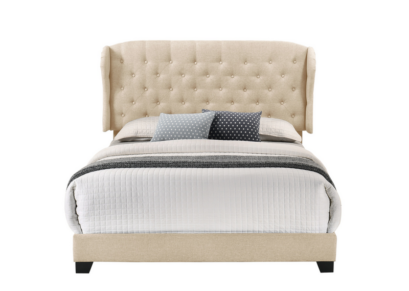 SH279 Fabric Beige King Bed