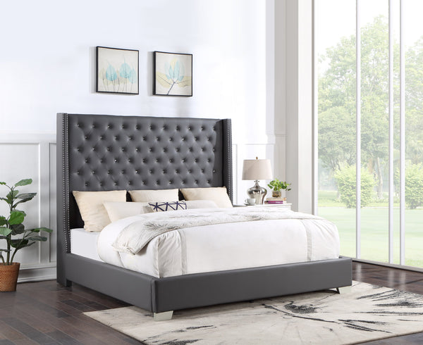 HH400 6FT Diamond Grey Queen Bed