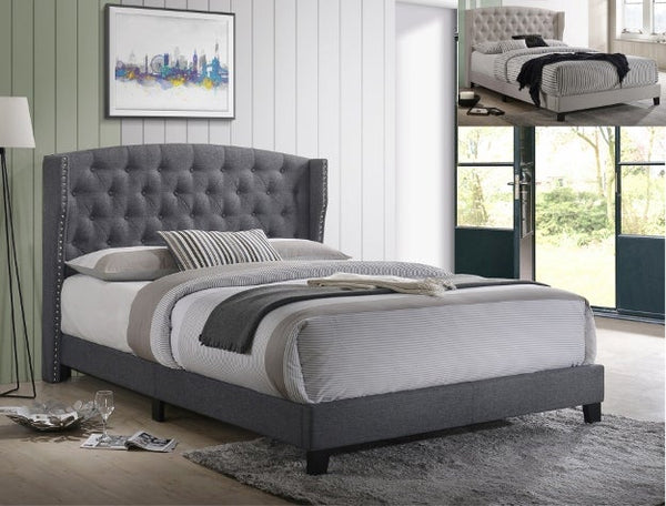 5266 Rosemary Grey Platform King Bed