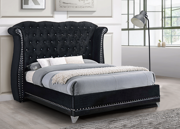 Luxor Black Platform King Bed