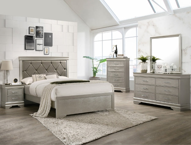 6910 Amalia Champagne Queen Bed