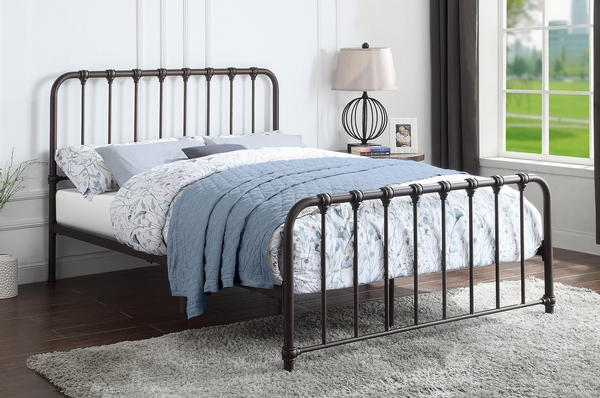 1571 Metal Bronze Platform Twin Bed