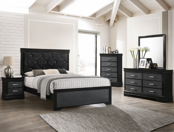 6918 Amalia Black King Bed