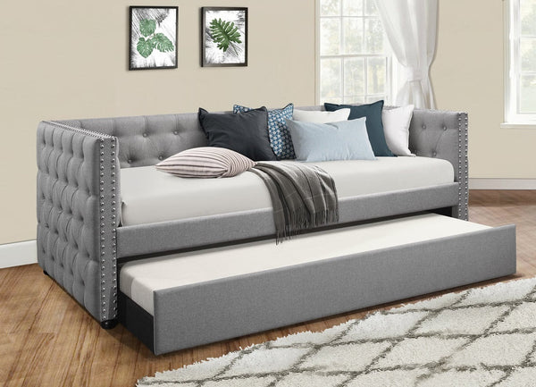 Courage Grey Linen - Daybed with Trundle