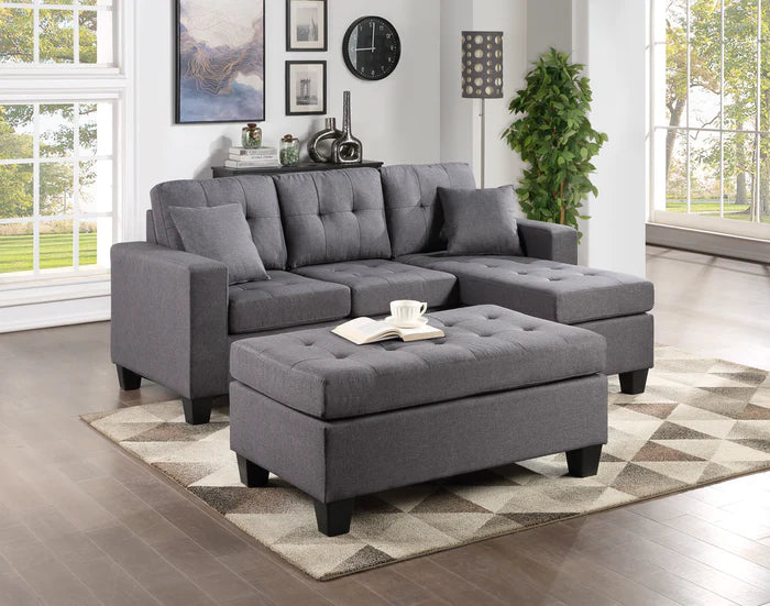 Naomi Reversible Sectional with Ottoman