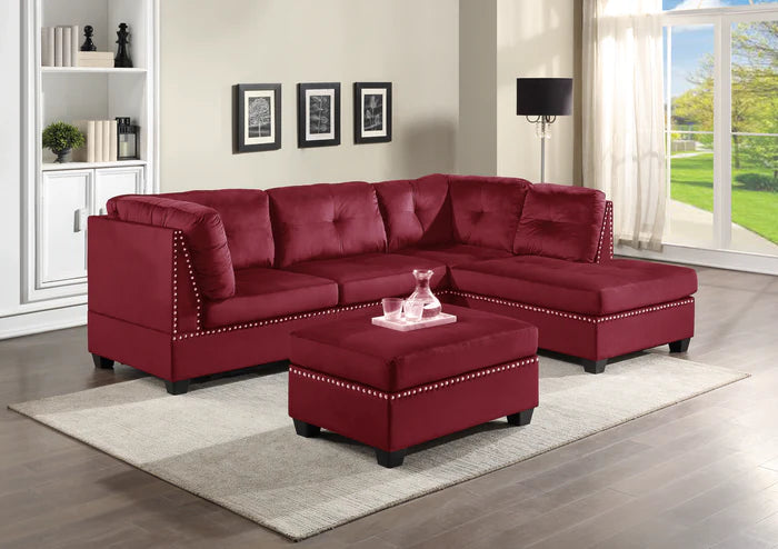 3PCS Sienna Sectional with Ottoman