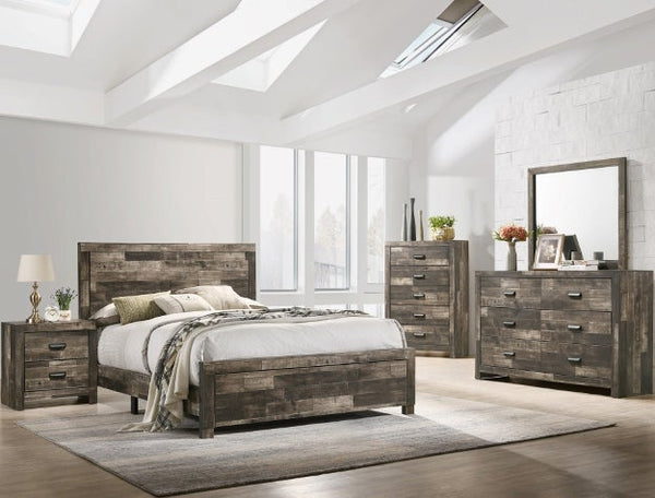 9400 Tallulah Grey Platform Twin Bed