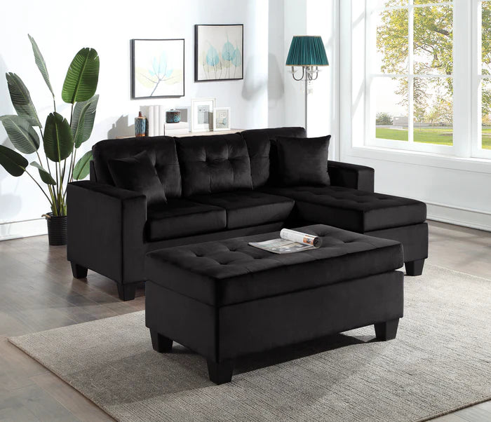 Naomi Reversible Sectional with Ottoman