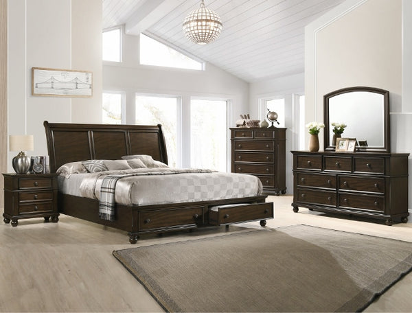 6077 Lara Brown Queen Bed